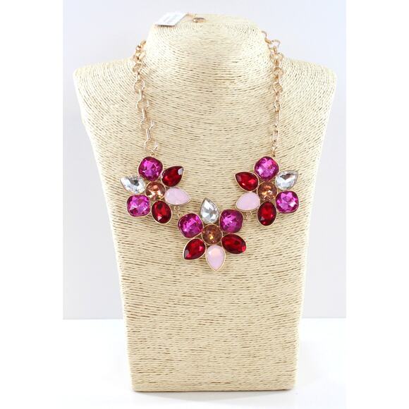 Isaac Mizrahi New York Flower Statement Necklace MSRP $36 #MZ19 - Picture 2 of 2